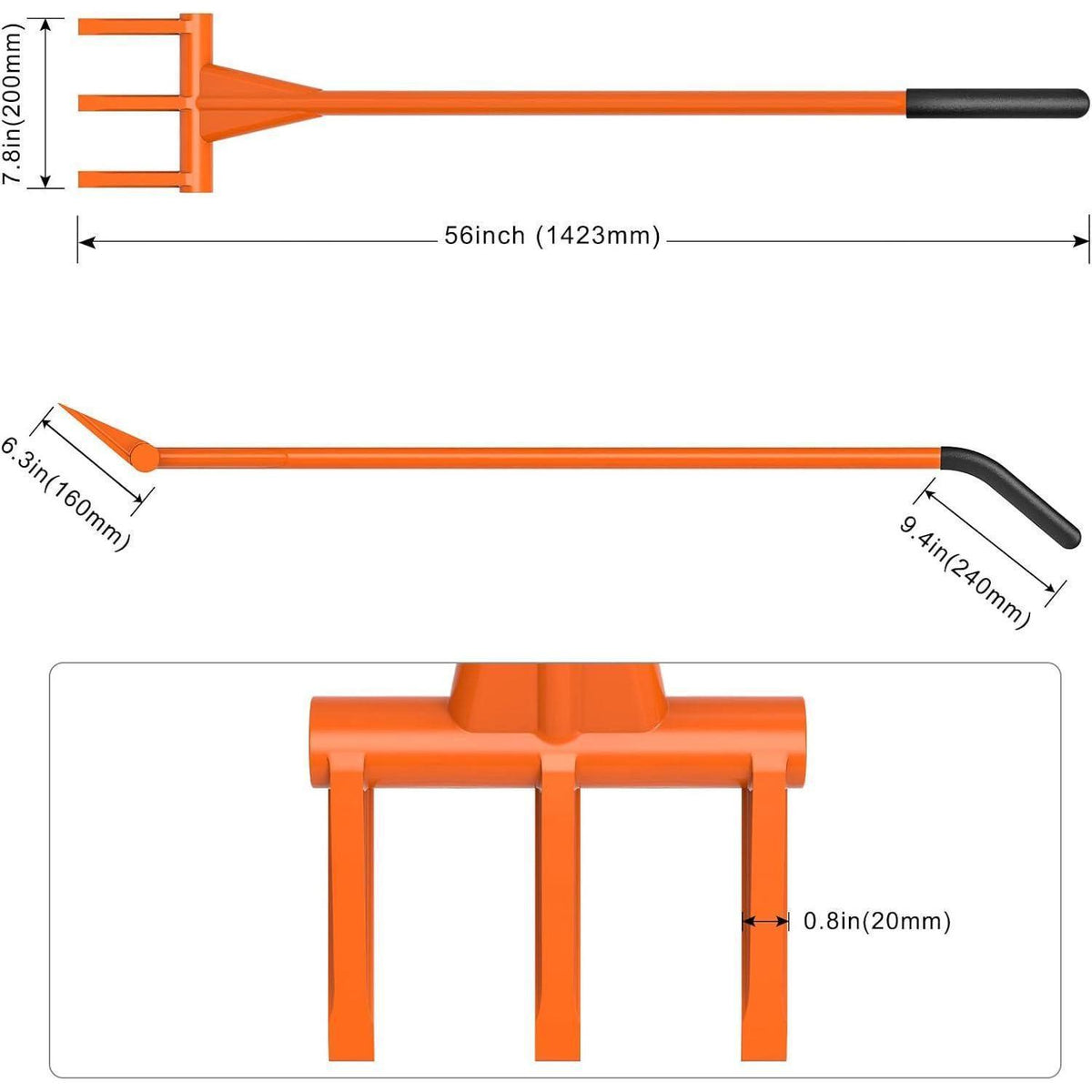 Brecheisen Kuhfuß 142cm – Abrisswerkzeug für Paletten & Bau