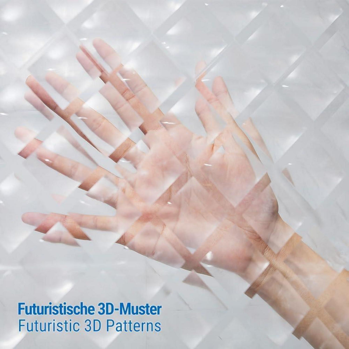 Duschvorhang 3D Rhombus Eva Transparent Wasserdicht 240x200cm mit