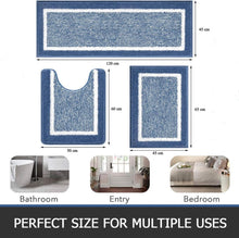 3-teiliges Badezimmerteppich Set Mikrofaser Absorbent