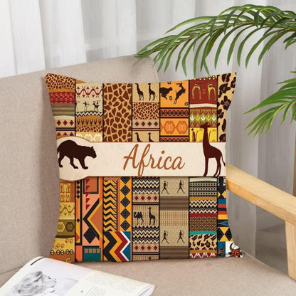 Afrikanischer Kissenbezug 40x40 cm – Farbiger Zierkissenbezug