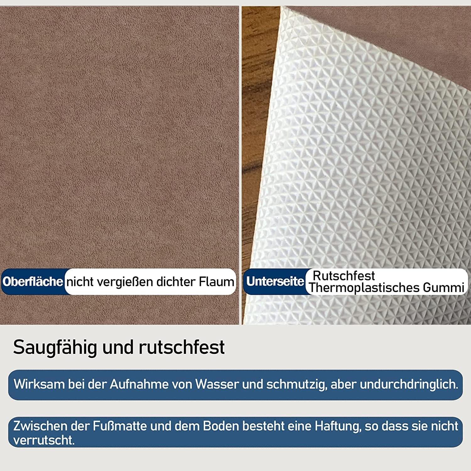 Fußmatte innen 80x120cm waschbar Saugfähige Eingangsmatte