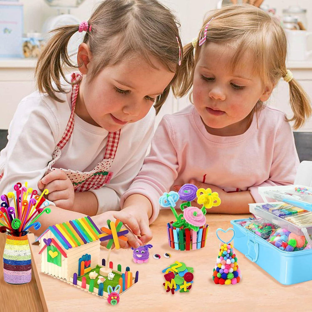 Bastelset Kinder 3000 Teile – Kreative DIY Bastelkiste