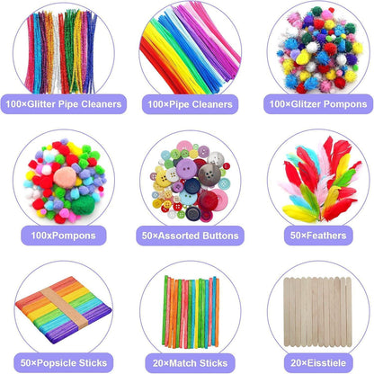 Bastelset Kinder 3000 Teile – Kreative DIY Bastelkiste