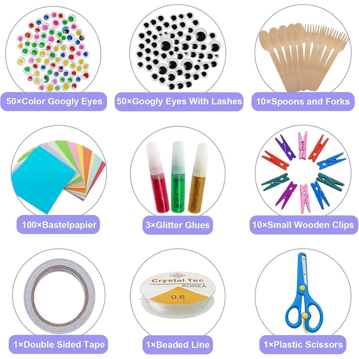 Bastelset Kinder 3000 Teile – Kreative DIY Bastelkiste