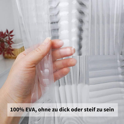Duschvorhang Überlänge 180x220 cm Wasserdicht Antischimmel 3D Muster Magnet Leicht zu reinigen