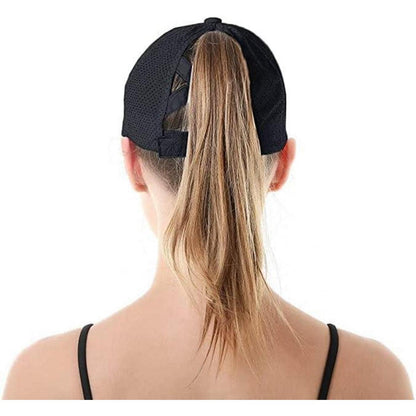 Baseball Cap Damen Pferdeschwanz Mesh Sonnenschutz Hut