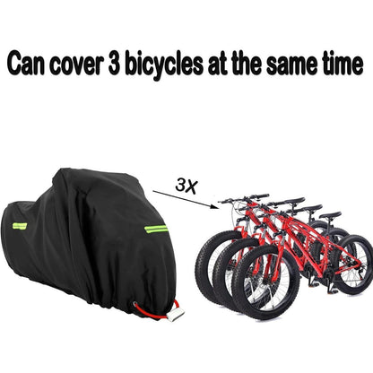 Wasserdichte Fahrradabdeckung für 1-3 Fahrräder 210x112x112cm