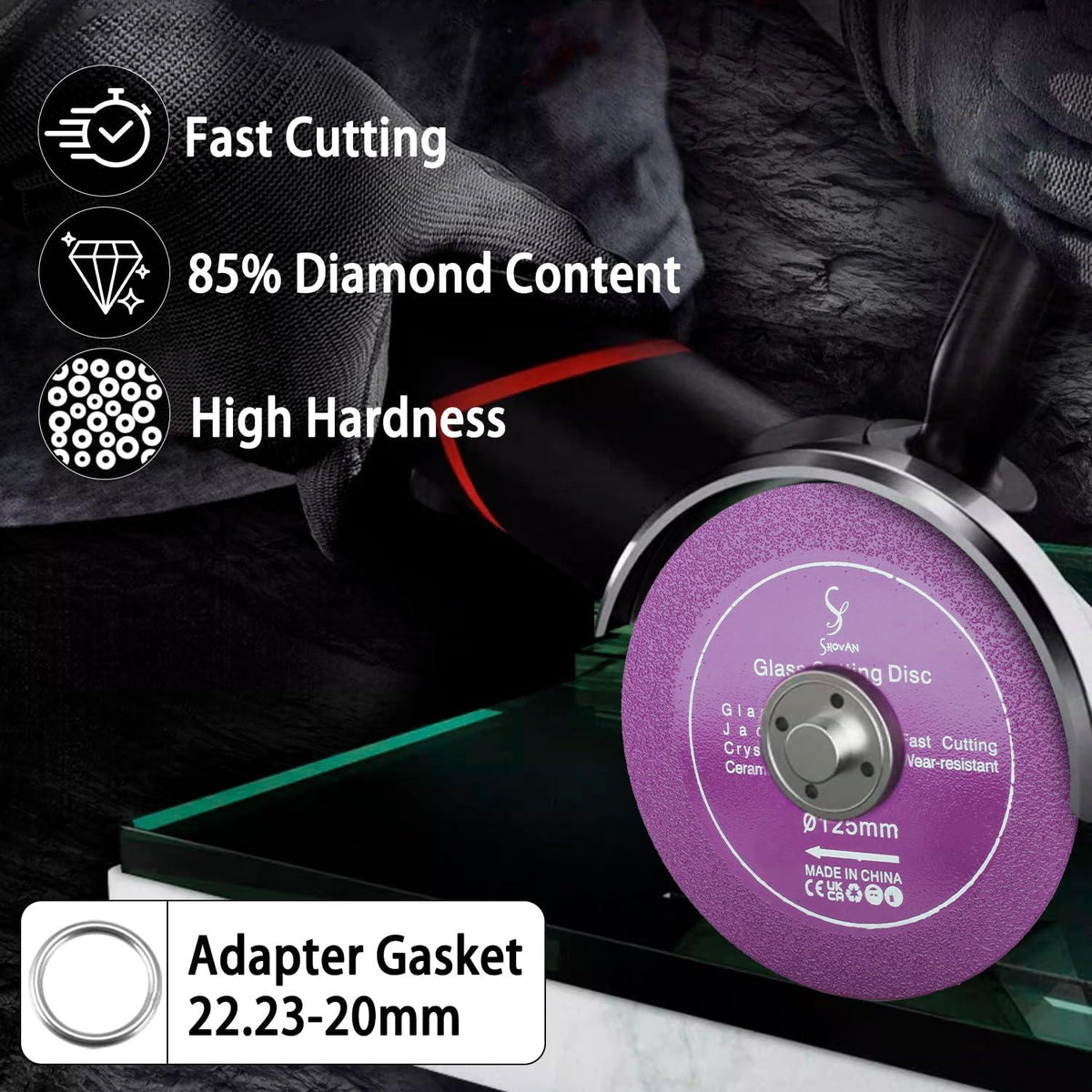 Diamantscheibe 125mm für Winkelschleifer 3er Set