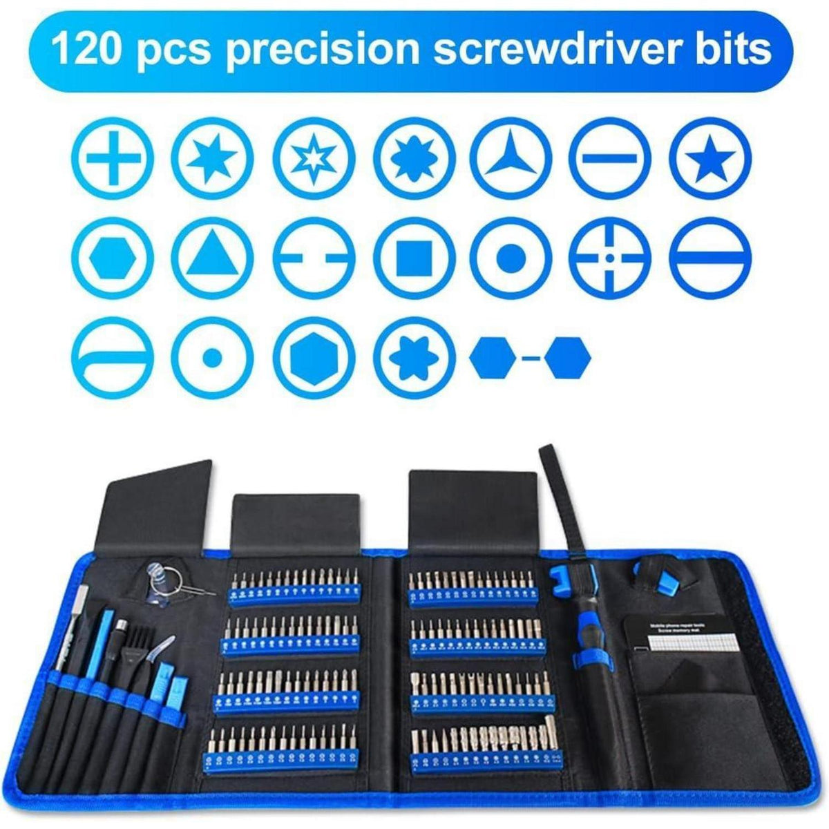 142-teiliges Präzisions-Schraubendreher-Set für Elektronikreparaturen