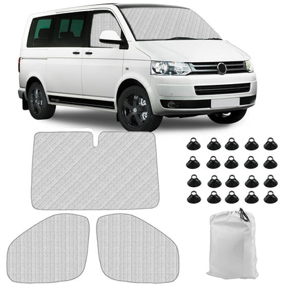 Sonnenschutz Auto Frontscheibe VW T5 T6 3tlg. Set