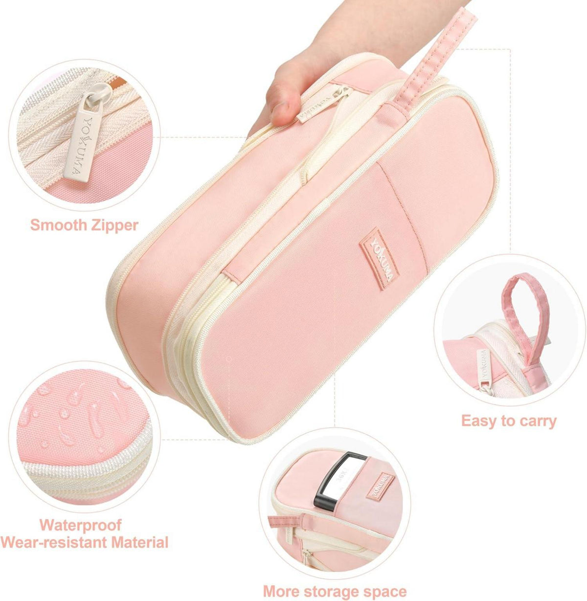 Federmäppchen Mädchen Rosa Schlampermäppchen Aesthetic groß Jungen