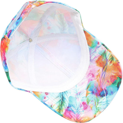 Damen Baseball Cap Blumen Sommerhut Atmungsaktiv
