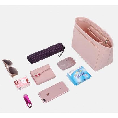 Filz Organizer für Longchamp Le Pliage Tasche – Rose, Größe M