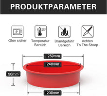 SILIVO Silikon Backformen Rund 24 cm 2 Stücke Antihaft