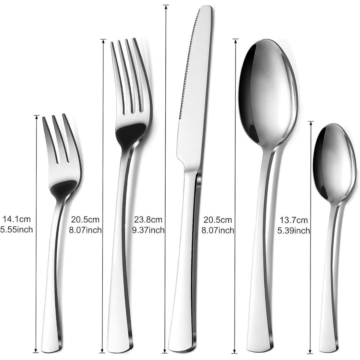 Besteckset 60 Teile für 12 Personen Edelstahl Champagner Gold