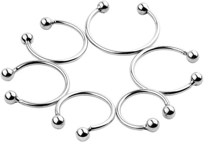 Edelstahl Penisring Set 6 Größen Cockring Vorhaut