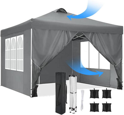 Pavillon 3x3 UV-Schutz 50+ Faltpavillon Wasserdicht Stabil Winterfest