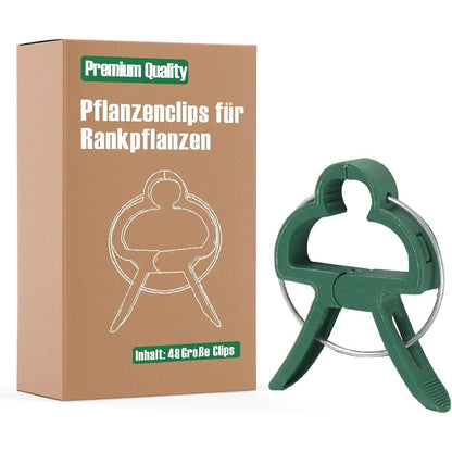 Pflanzenclips für Rankpflanzen, 48 Stück, stabil und pflanzenfreundlich