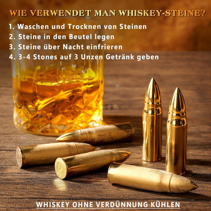 Whiskyset mit Whiskygläser Whiskysteine Geschenke für Männer