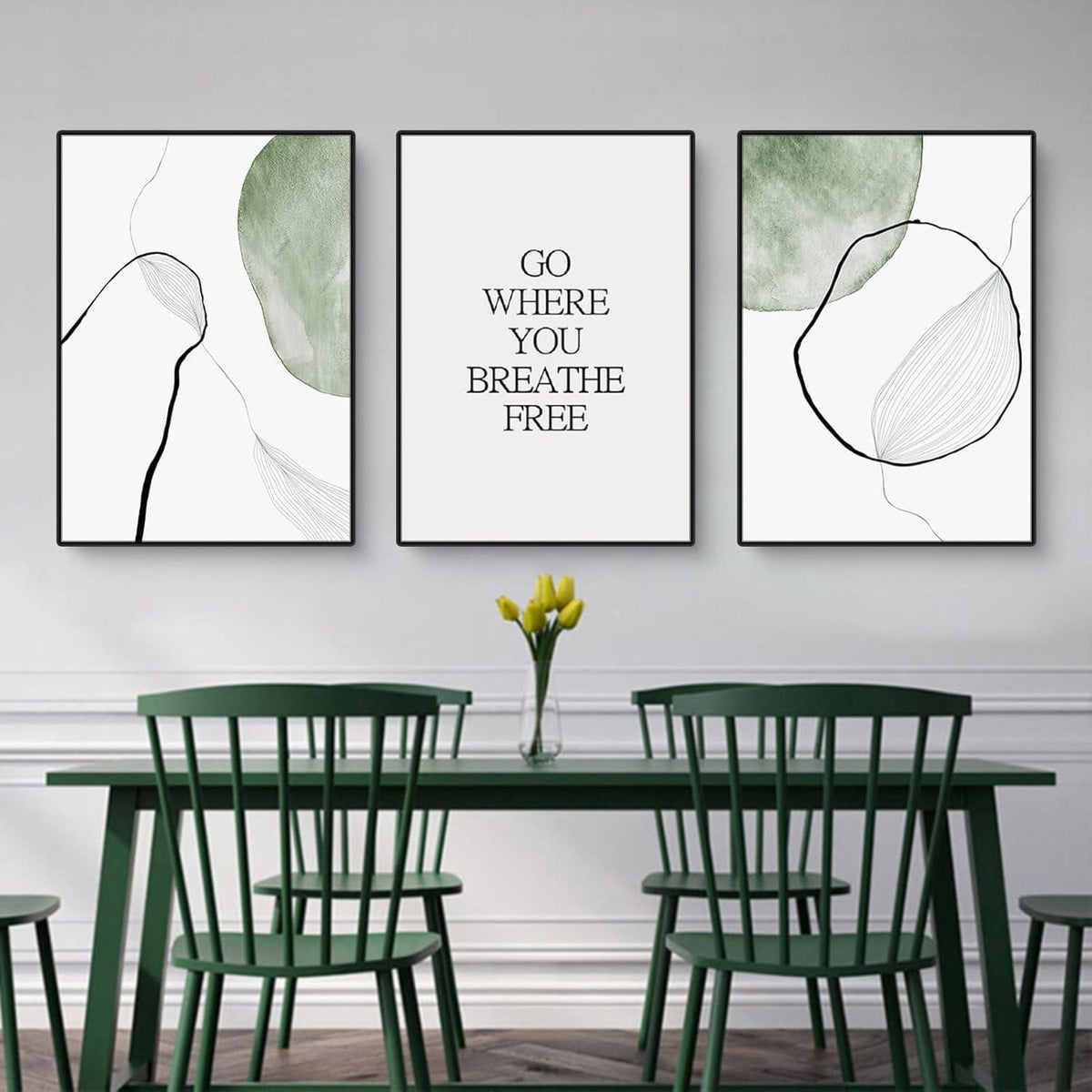3-teiliges Poster Set: Natur & Blumen, 30x40cm