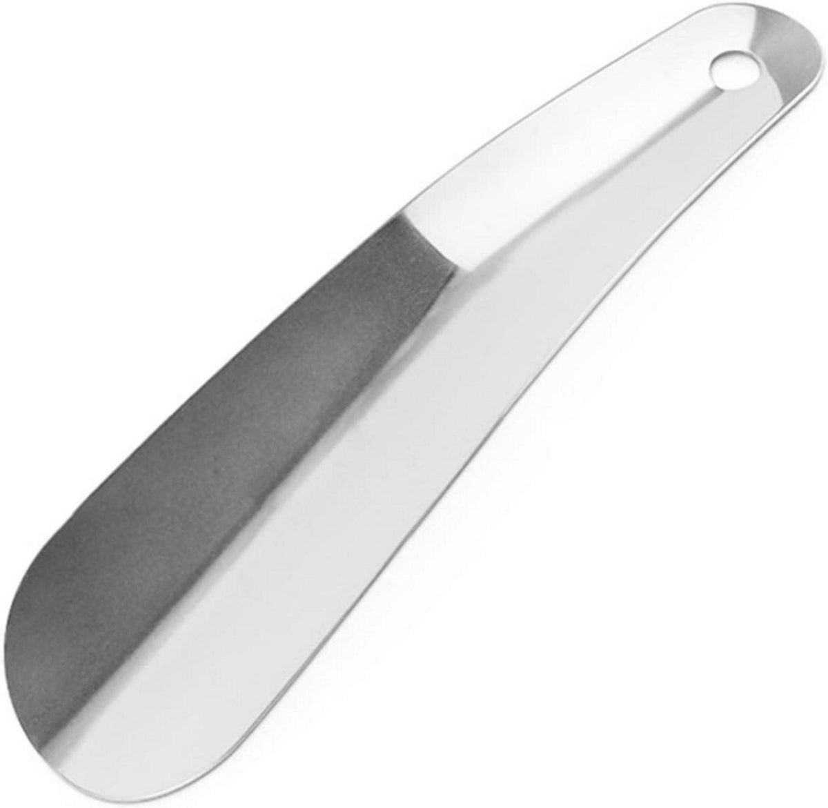 Edelstahl Schuhlöffel mit hängendem Loch ergonomischer Form