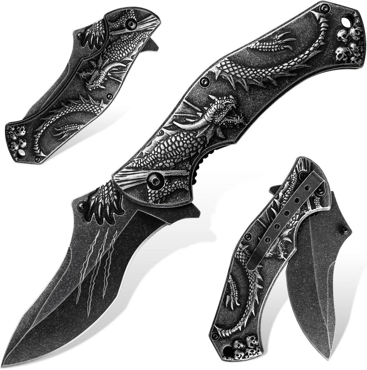 Klappmesser Outdoor D2 Stahl Drachen Creek Taschenmesser Bushcraft