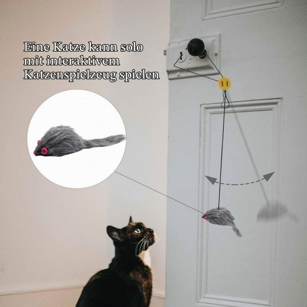 3er-Set Türrahmen-Katzenspielzeug zur Selbstbeschäftigung