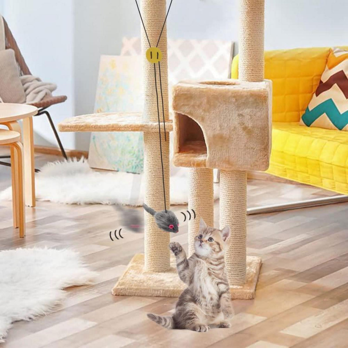 3er-Set Türrahmen-Katzenspielzeug zur Selbstbeschäftigung