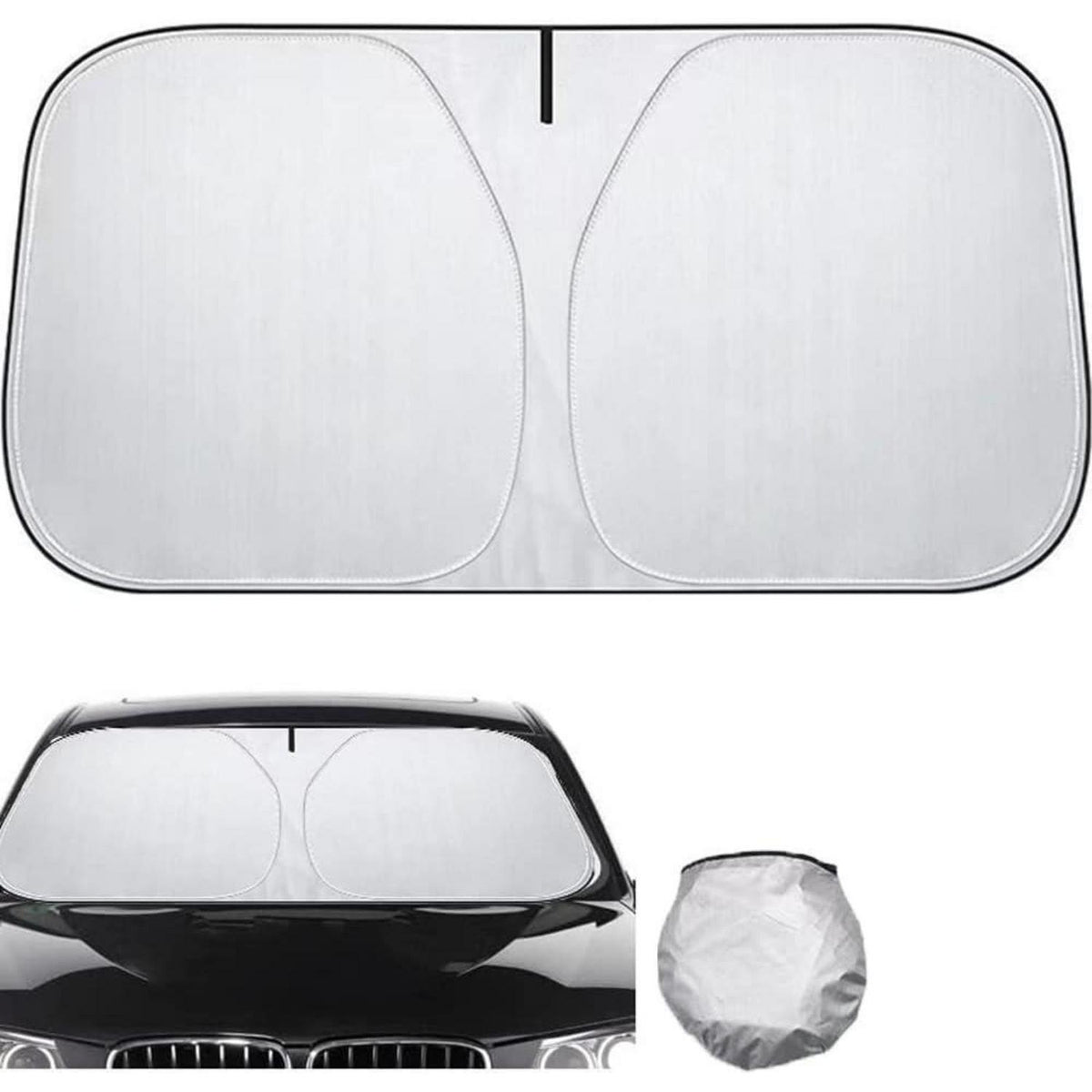 Auto Sonnenschutz Frontscheibe – Reflektierend & Faltbar 140x70cm