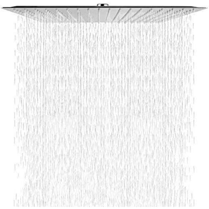 Regendusche 40x40cm Edelstahl Eckig Selbstreinigend