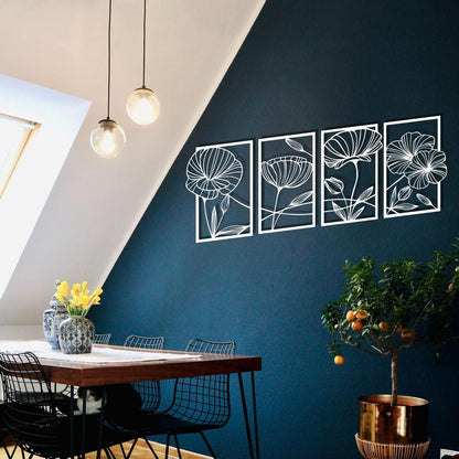 Metall Lotusblume Wanddekoration für Wohnzimmer Schlafzimmer Büro