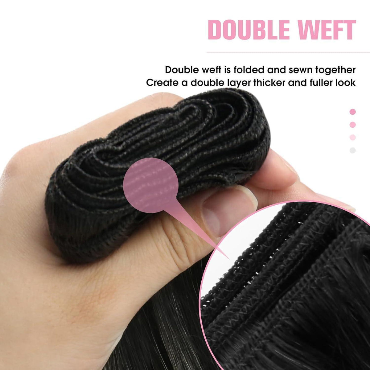 Echthaar Tressen Ombre Schwarz Silber 55cm