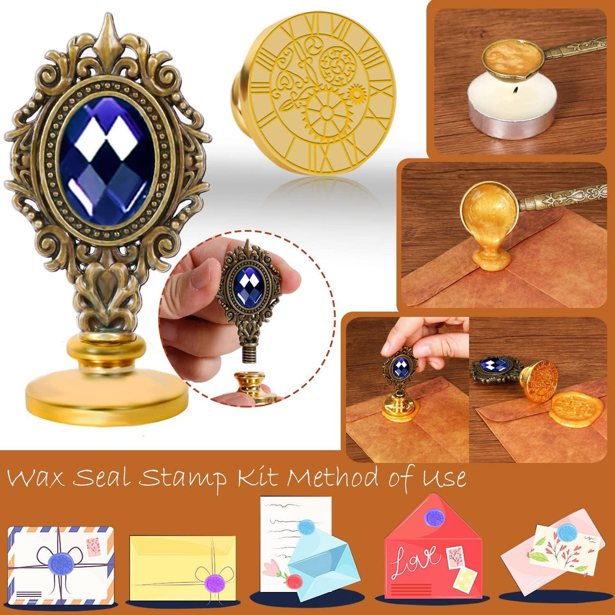 Feder Kalligraphie Stift Set Vintage Luxus Geschenk Wachs Siegel