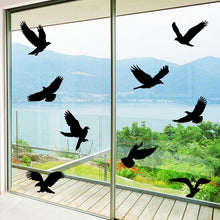 Fensteraufkleber Vogelschutz für Glasscheiben 9-tlg. Schwarz