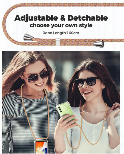 Handykette Handyhülle für Samsung Galaxy A14 Umhängeband TPU mit
