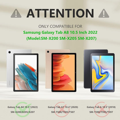 Hülle für Samsung Galaxy Tab A8 10.5 2021 Tricolor Blau