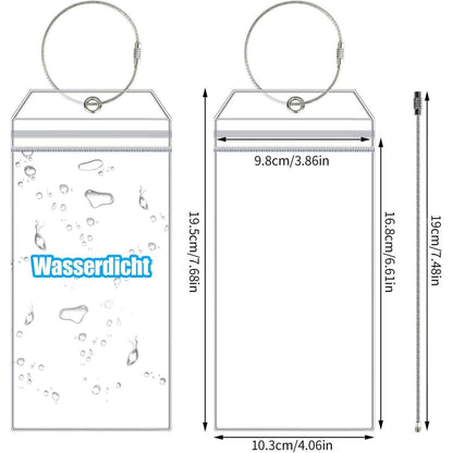 6x Transparente Kofferanhänger für Kreuzfahrt & Reisen
