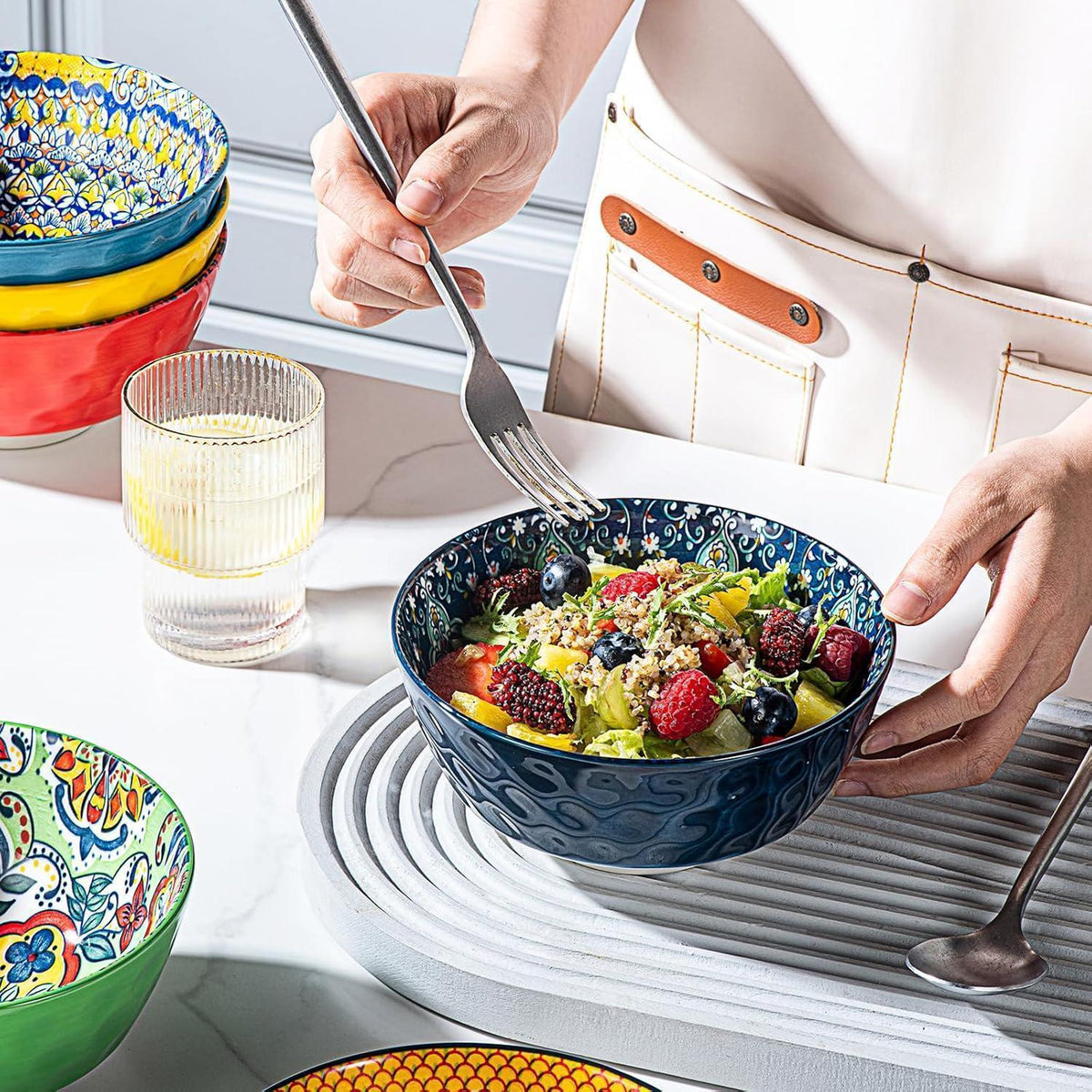 Bohemian Dessertschalen 750ml, 6er Set, Keramik