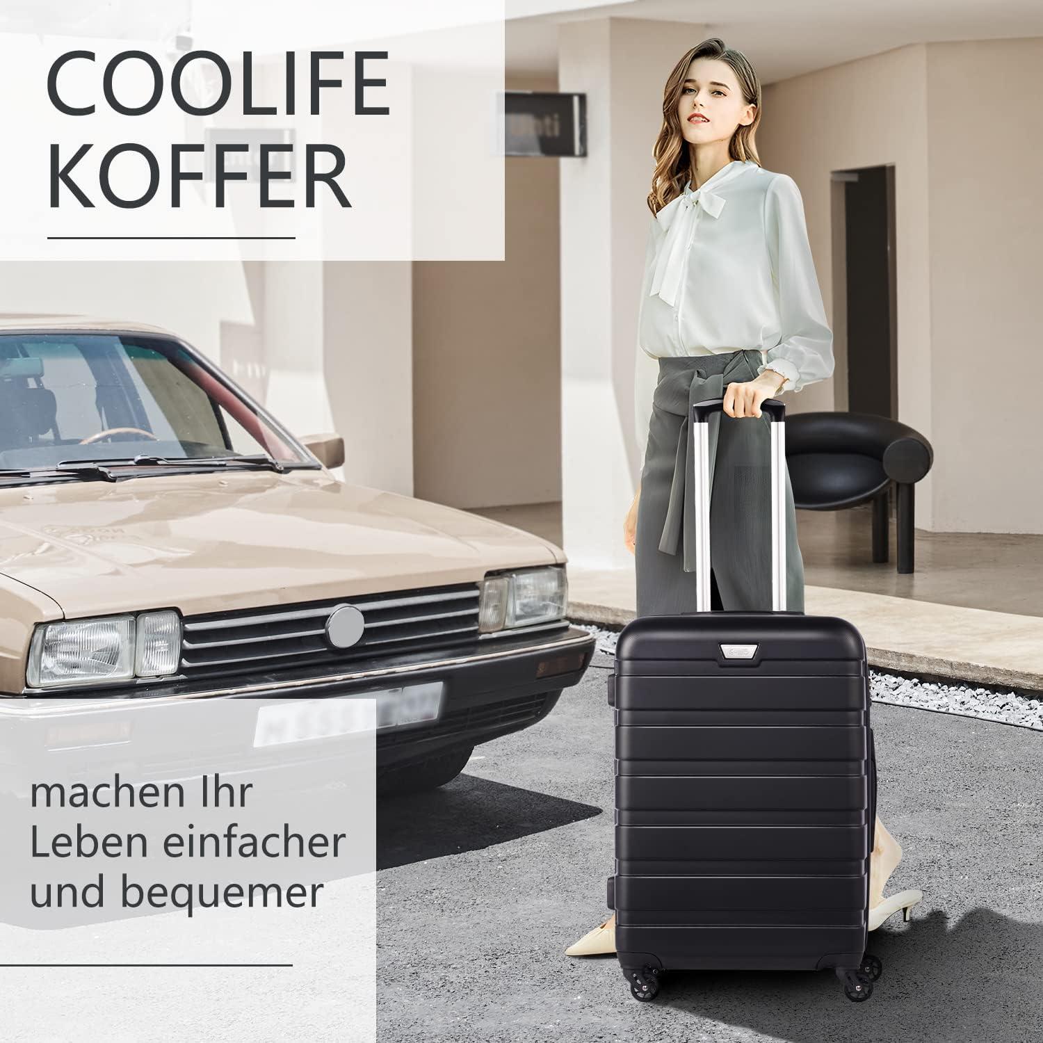 Premium Hartschalenkoffer Set mit TSA-Schloss, 4 Rollen