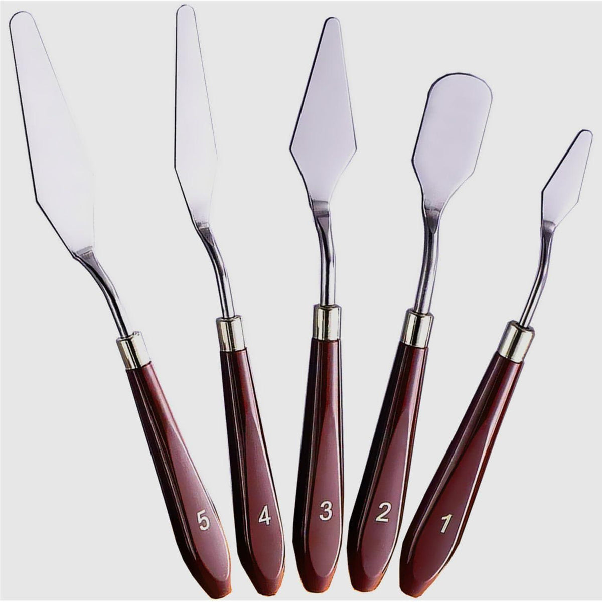 5er Set Malmesser für Acrylfarben – Künstlerqualität