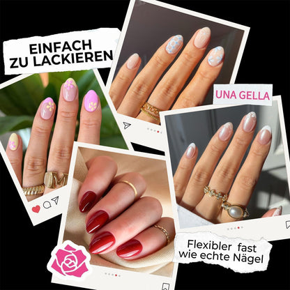 Kurze Mandel Nagelspitzen 216 Stück – Voll Deckend & DIY-Ready