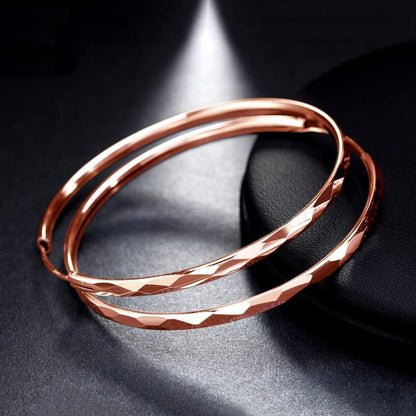 Große Silber Creolen 925 - Hoop Ring Ohrringe Damen