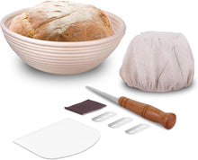 Sondiko Brotkorb Gärkorb Backen Rattan Sauerteig Starter Kit