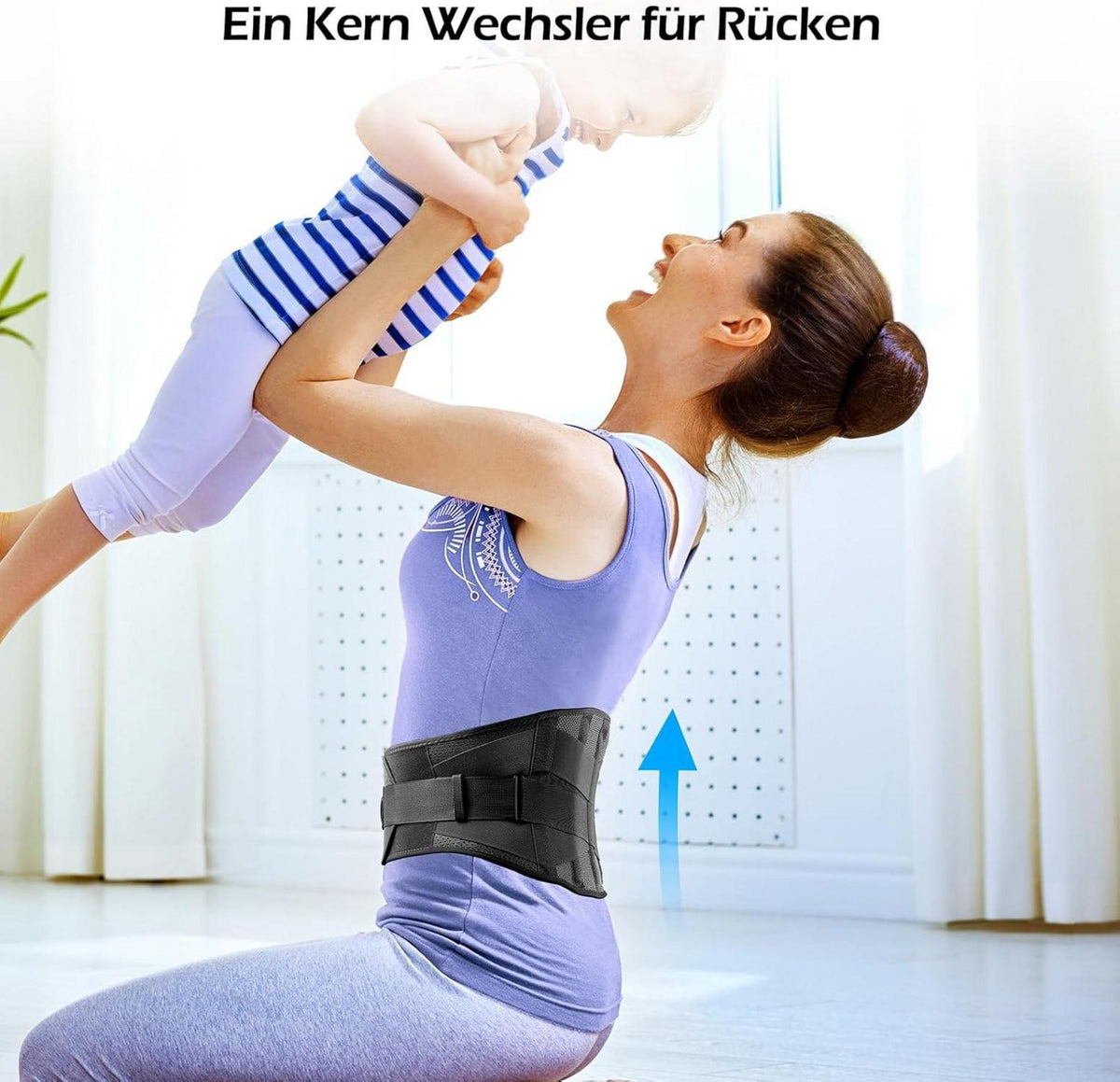Rückenbandage Atmungsaktive Rückengurt Stützgürtel Sport
