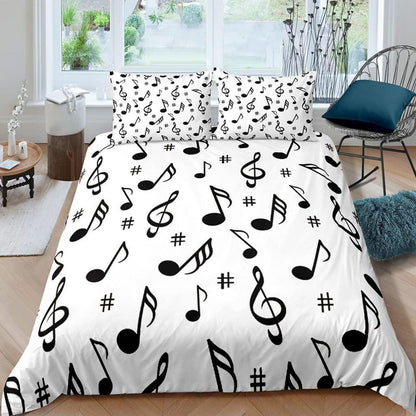 Kinder Bettwäsche Musik 135x200 cm 4-teilig Jungen Mädchen