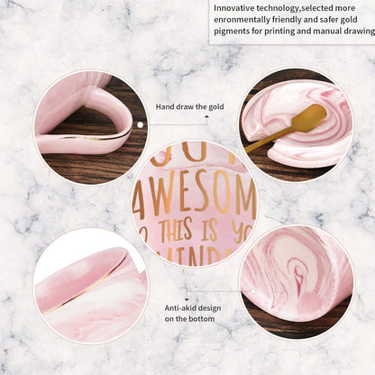 Kaffeetasse "You Are Awesome" mit Geschenkbox - Rosa 400ml