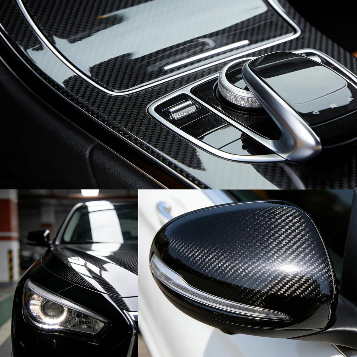 6D Carbonfolie Schwarz 150x30cm – Auto & Motorrad Schutzfolie