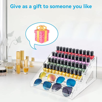 Nagellack Aufbewahrung 60 Flaschen 6 Schichten Acryl Display ätherische Öle