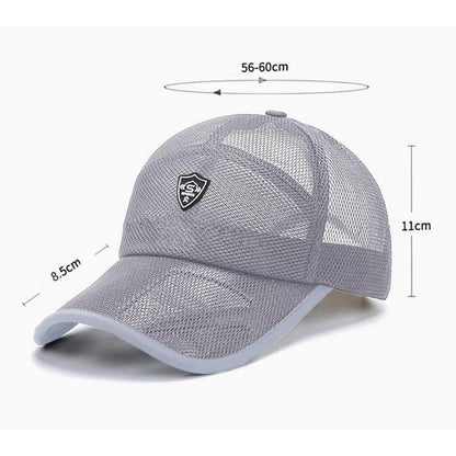 Sommer Baseball Cap Herren Damen Mesh Atmungsaktiv, Einstellbar