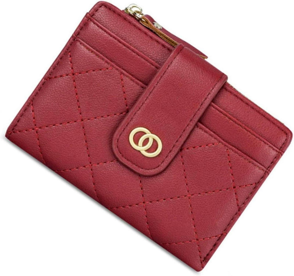 Kleines Damen RFID Portemonnaie mit 8 Kartenfächern und Münztasche